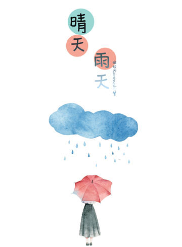 晴天雨天张力尹海报